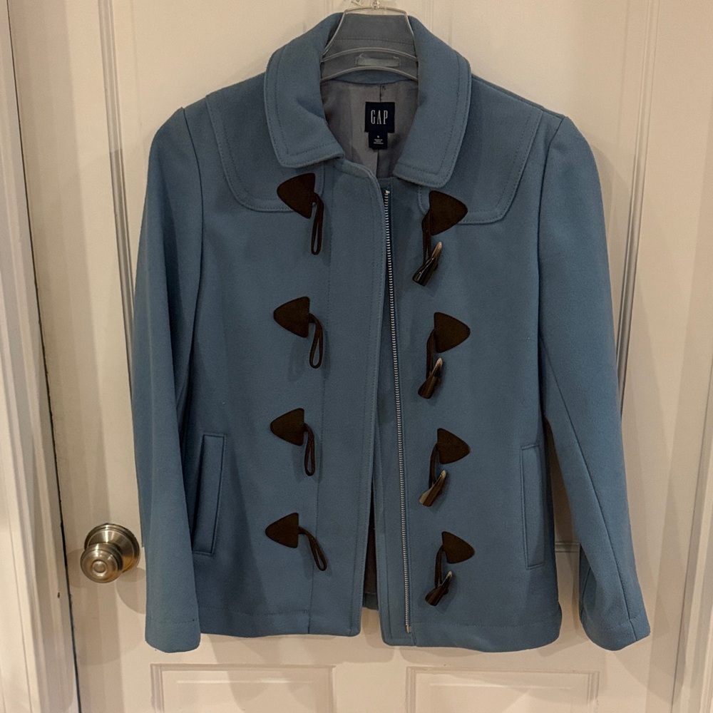 Gap Women's Light Blue Toggle Jacket - image 1